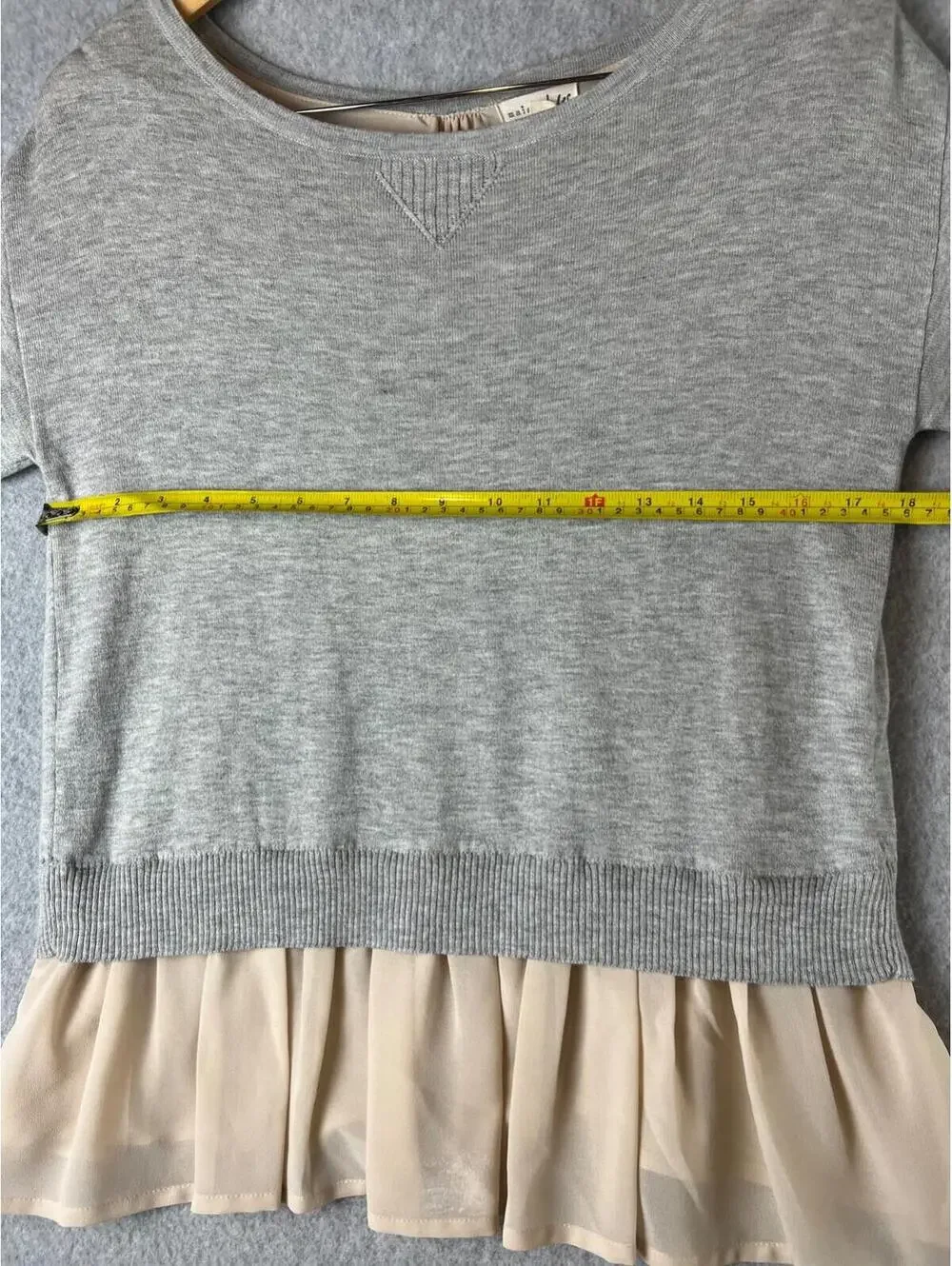 Maison Jules Pullover Knitted Sweatshirt Womens Size XS Classy Preppy Feminine
